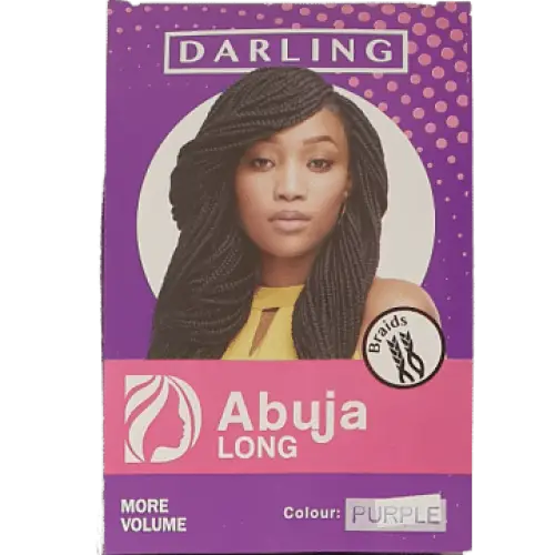 24 Inch Prepulled Kanekalon Braiding Hair Abuja PURPLE - 24