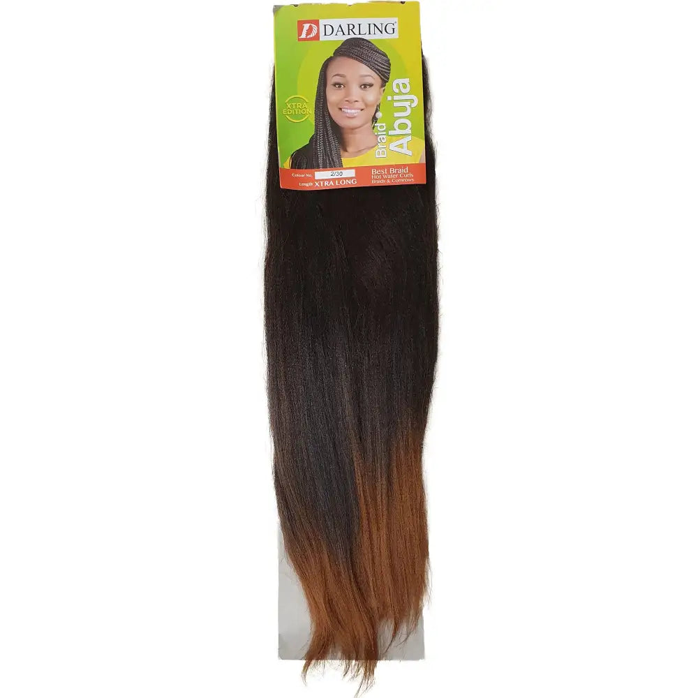 Abuja Extra Long Colour No 2/30 - Black / Brown - 27 Inch