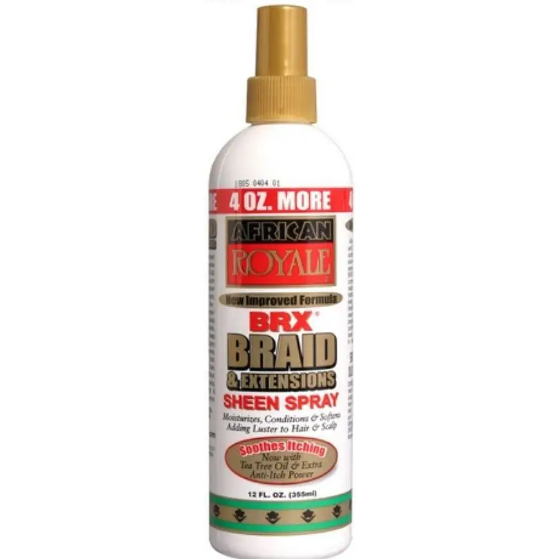 African Royale BRX Braid & Extensions Sheen Spray 12 oz -
