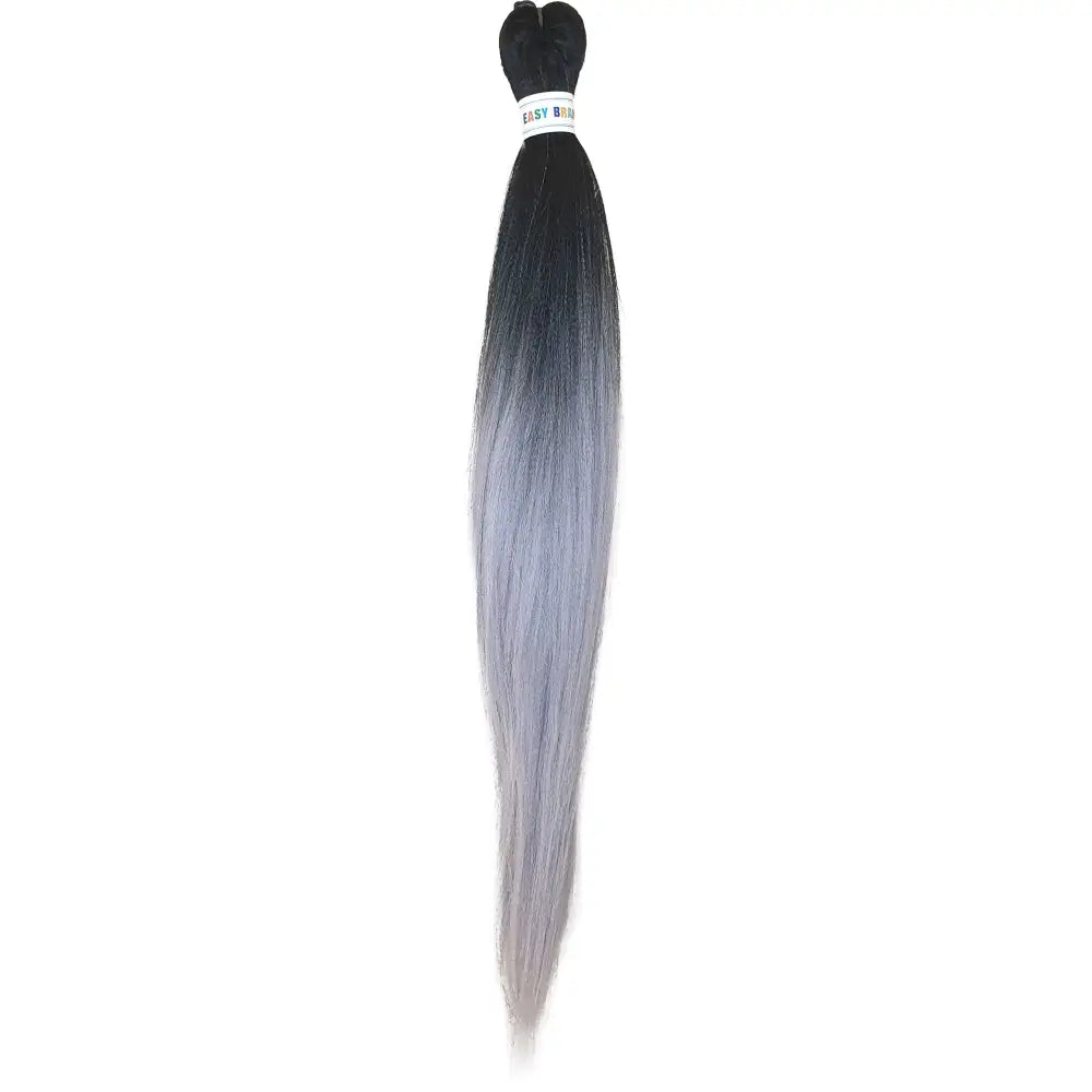 Afrihair Pre Stretched Braid K-B13 - Ombre Black/Grey | Afrihair