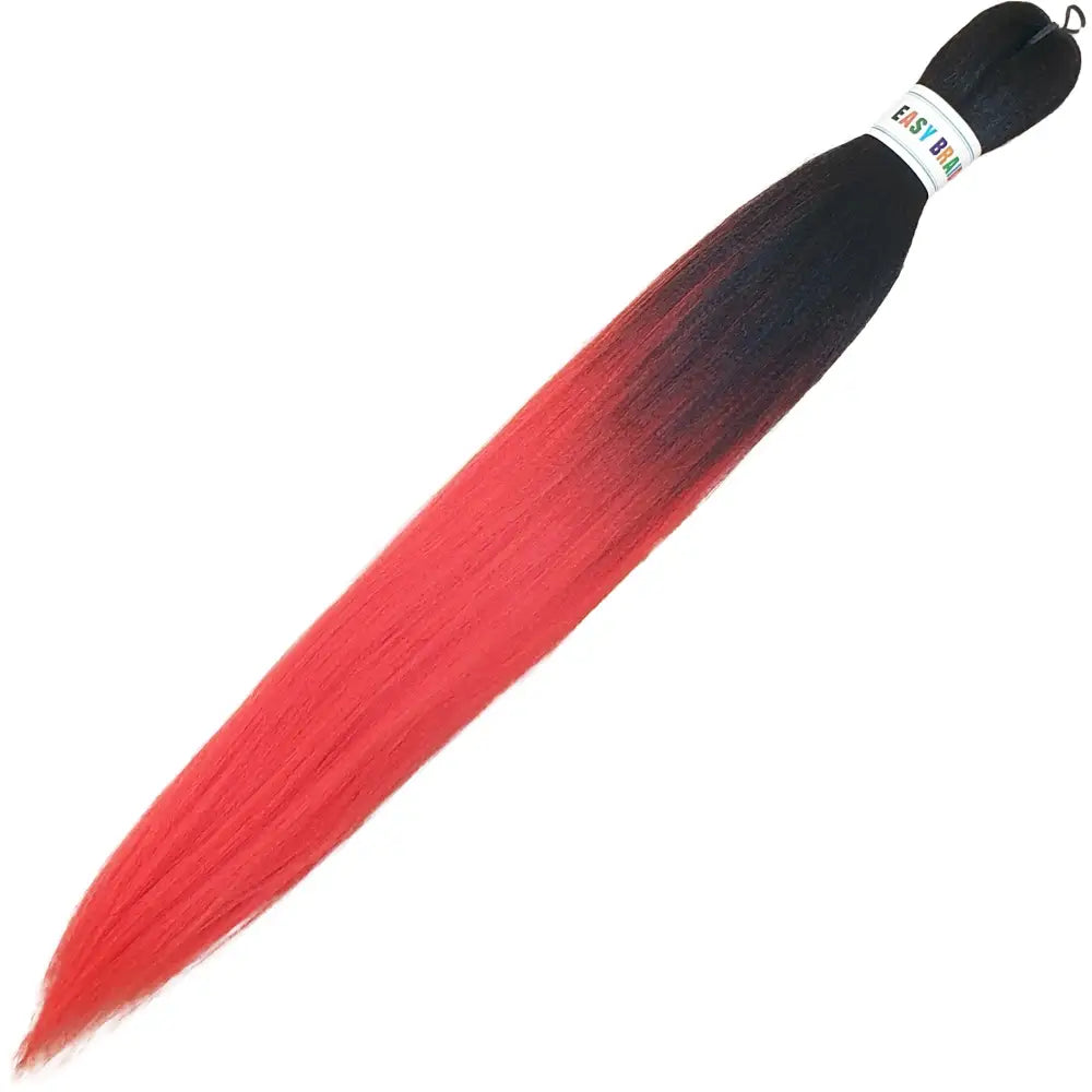 Afrihair Pre Stretched Braid K-B22 - Black/Red - 26 Inch