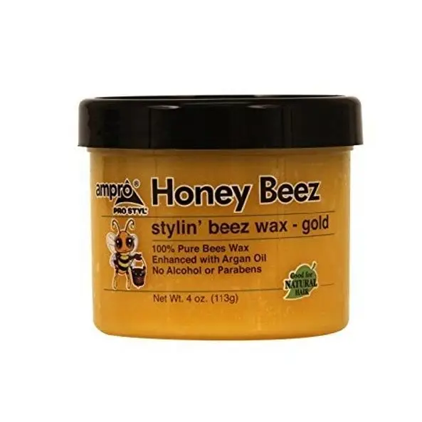 Ampro Honey Beez Stylin’ Beez Wax Gold 4 oz - Hair Products