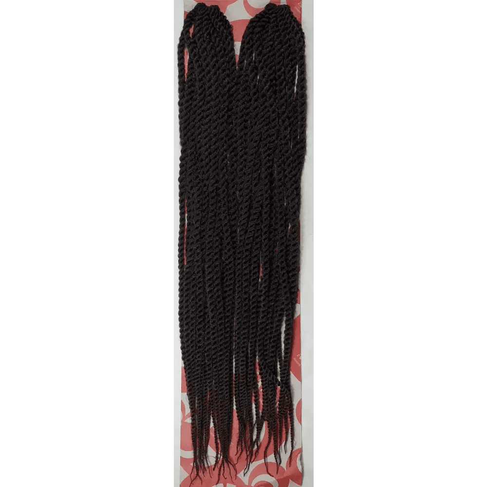 Mambo Twist Crochet Braids Long Colour No 133 - Black / Dark Brown | Afrihair