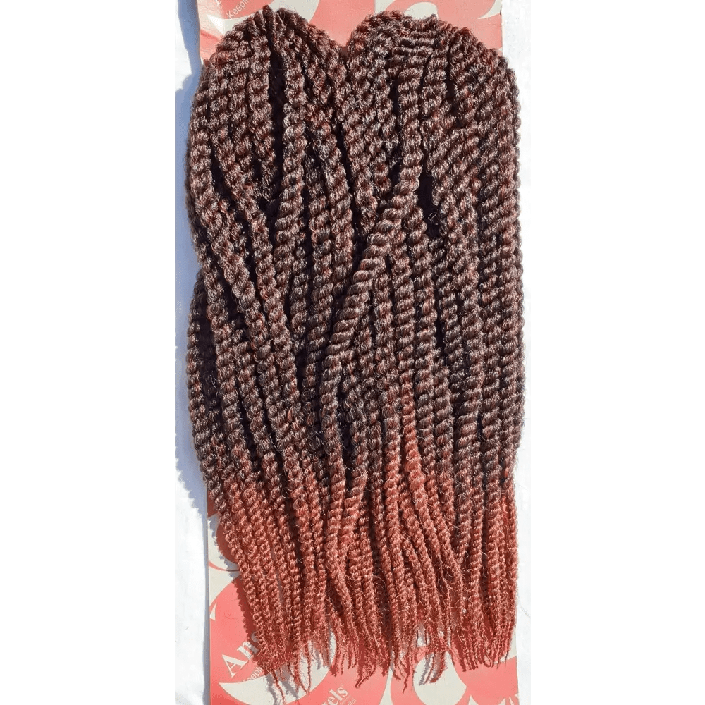 Mambo Twist Crochet Braids Short Colour No 1/350 - Black / Burnt Red | Afrihair