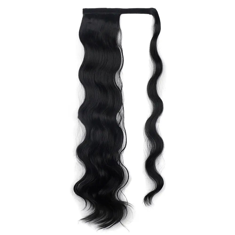 Wrap Ponytail Body Wave 24 Inch 1B Black | Afrihair