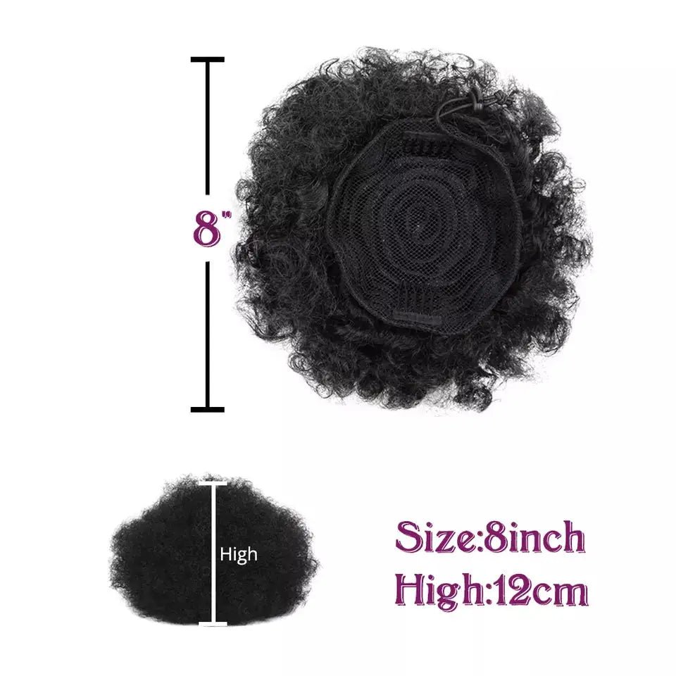 Afro Curly Wrap Drawstring Hair Puff - Colour 2 - Hair