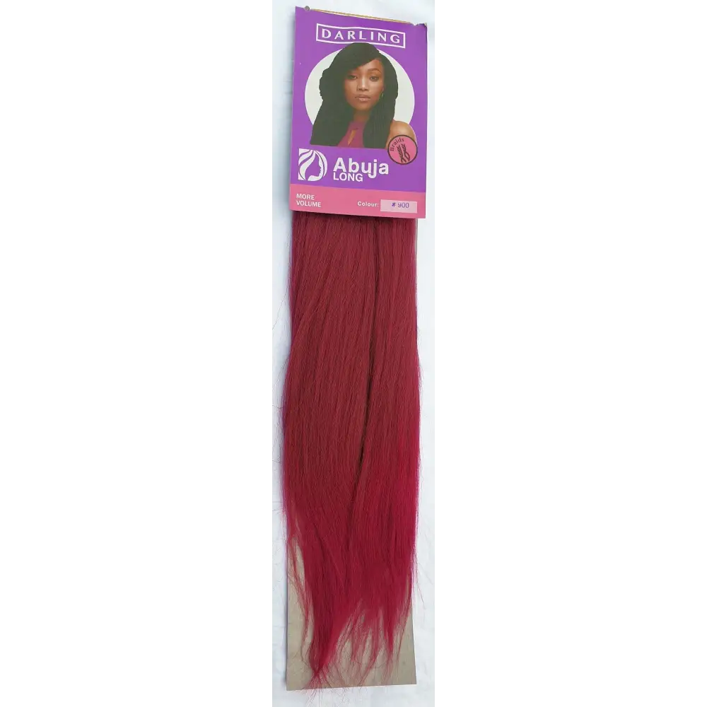 24 Inch Prepulled Kanekalon Braiding Hair Abuja 900 - Maroon