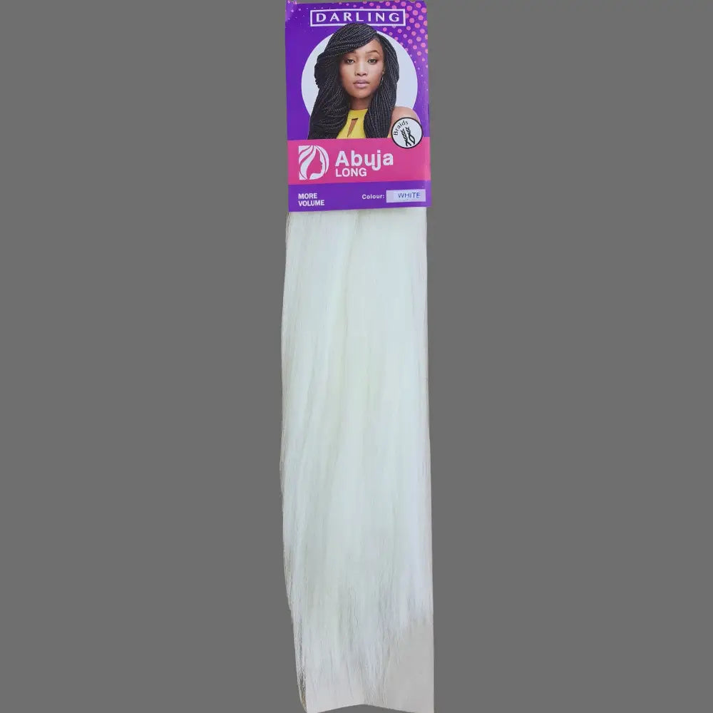 24 Inch Prepulled Kanekalon Braiding Hair Abuja WHITE | Afrihair