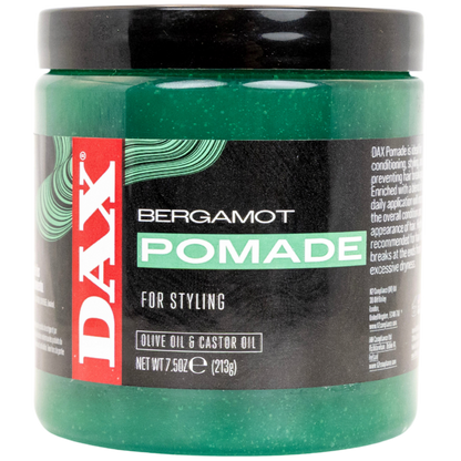 DAX Bergamot Pomade with Olive Oil and Castor Oil 397g jar