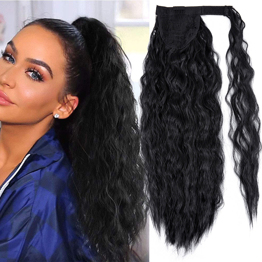 Wavy Wrap Ponytail 22 Inch – Colour #2 Dark Brown
