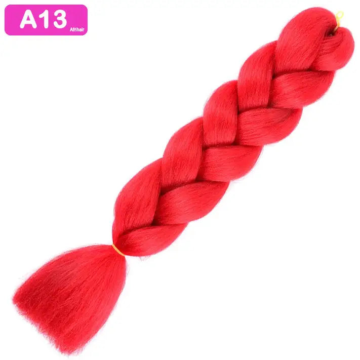 A13 - Jumbo Braiding Hair 24 Inch Red - Afrihair - 24 Inch