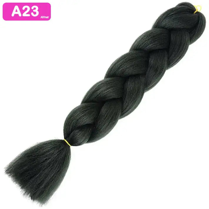 A23 - Jumbo Braiding Hair 24 Inch Dark Green - Afrihair