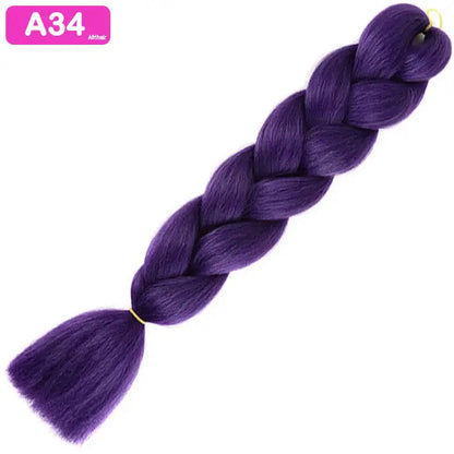 A34 - Jumbo Braiding Hair 24 Inch Purple - Afrihair - 24