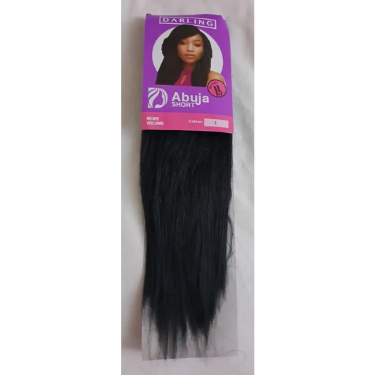 Abuja Braid Short Colour No 1 - 16 Inch Prepulled