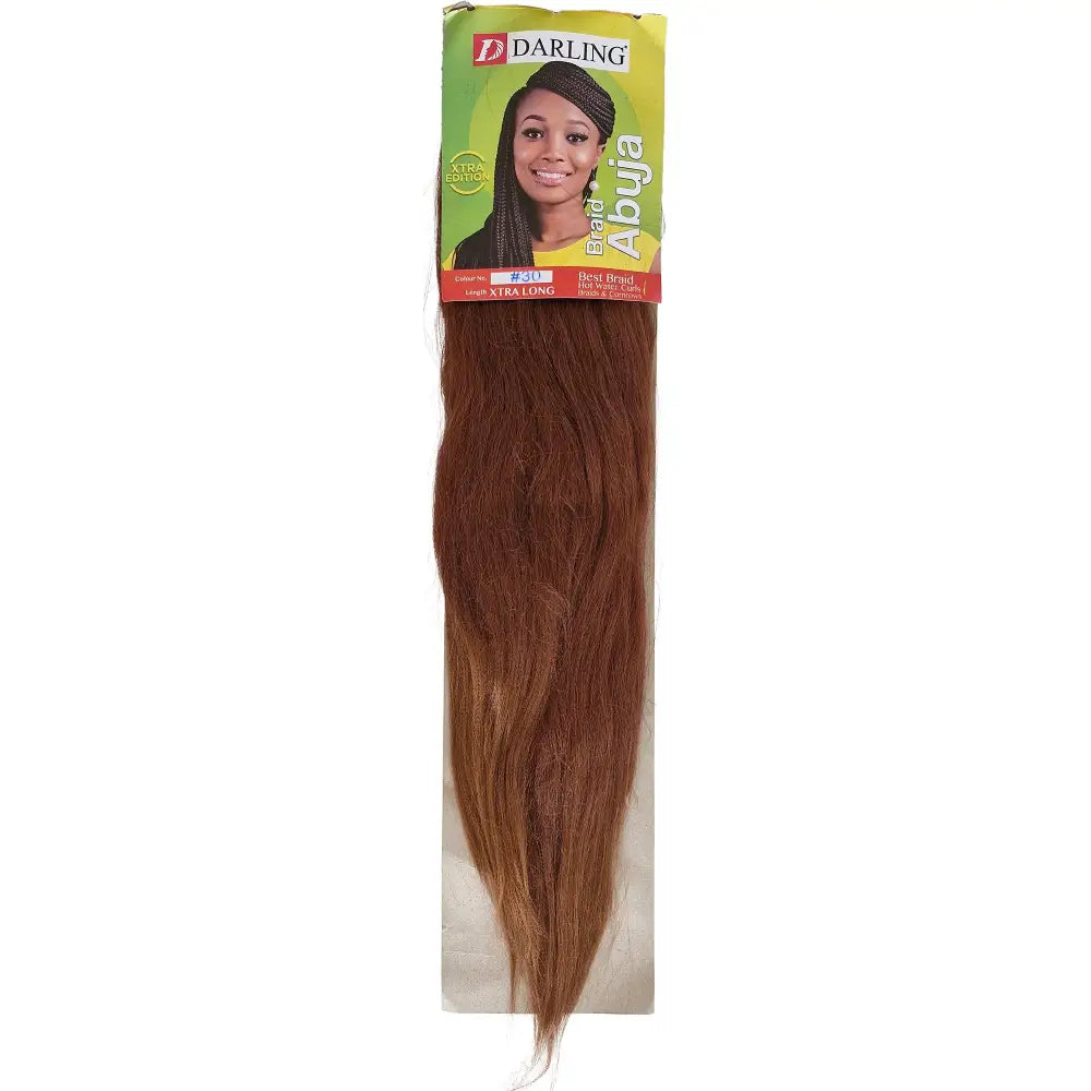 Abuja Extra long Colour No 30 - Brown - 27 Inch Prepulled