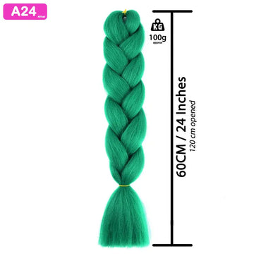 Afrihair Braid No A10 - Green - 24 Inch