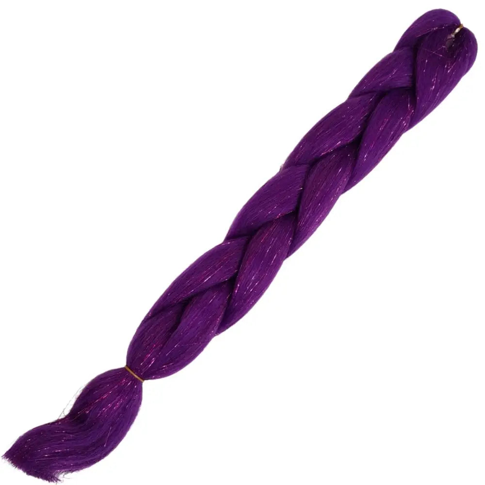 Afrihair Glitter Braid No E35 - Dark Purple - 24 Inch 