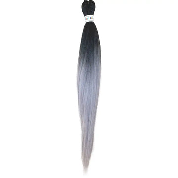Afrihair Pre Stretched Braid K-B13 - Ombre Black/Grey | Afrihair