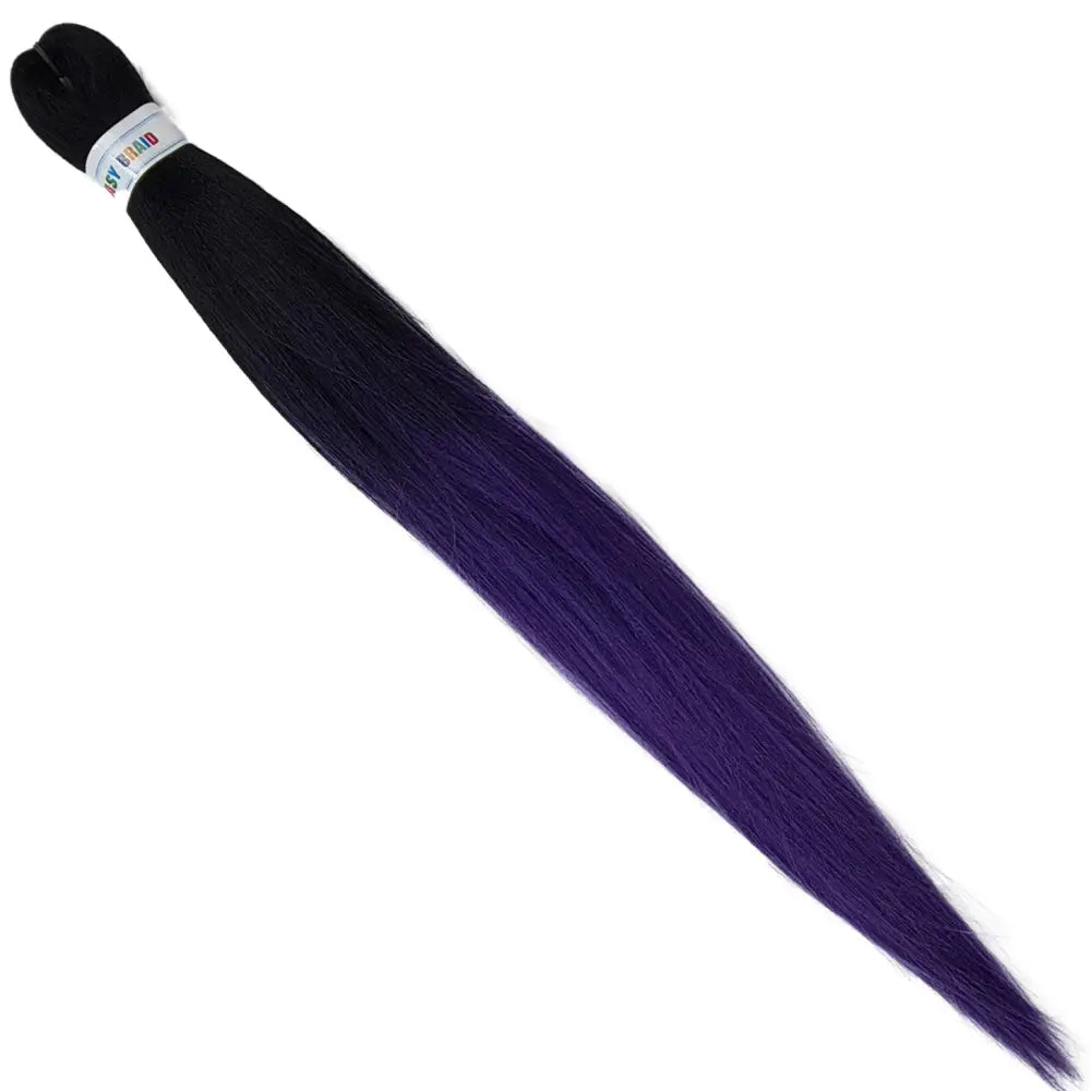 Afrihair Pre Stretched Braid K-B16 - Ombre Black/Purple | Afrihair