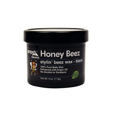 Ampro Honey Beez Wax Black 4 oz - Hair Products & 
