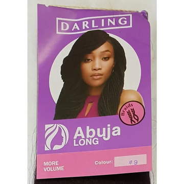 24 Inch Prepulled Kanekalon Braiding Hair Abuja 9 - Dark 
