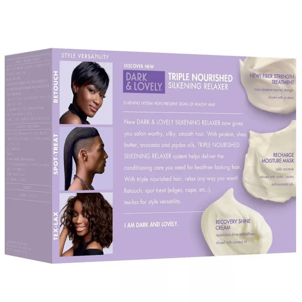 Dark and Lovely Healthy Gloss Shea Moisture Hair Relaxer Kit Regular | Afrihair