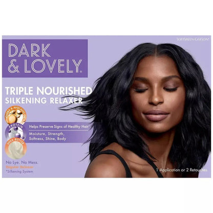 Dark and Lovely Healthy Gloss Shea Moisture Hair Relaxer Kit Regular | Afrihair