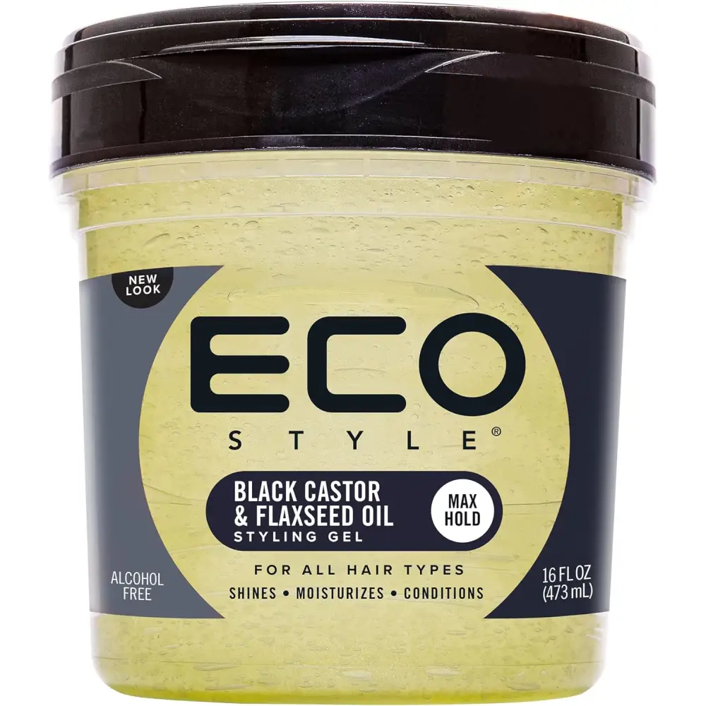 Eco Style Black Castor & Flaxseed Oil 473ml - Gels & Hair