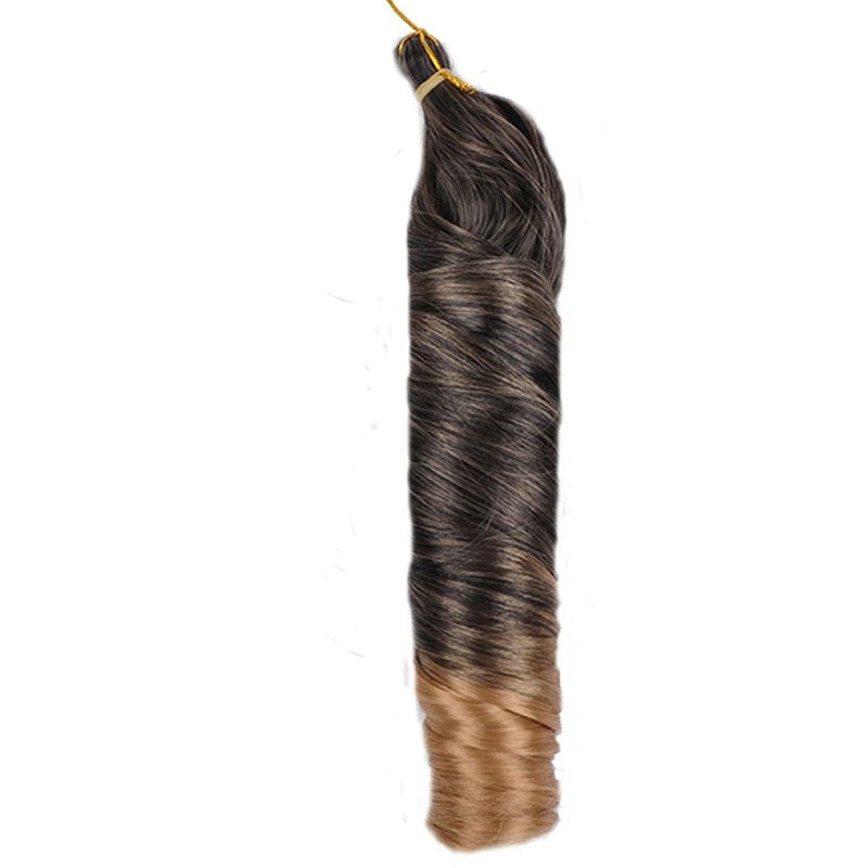 French Curl Braiding Hair - Colour T27 - Black/Golden Blonde