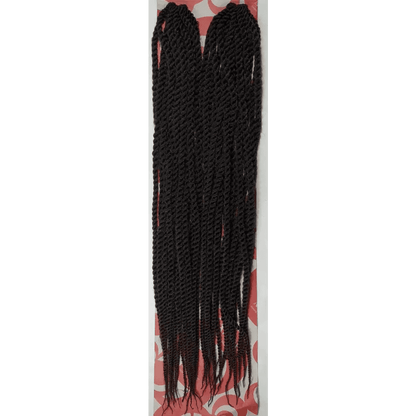 Mambo Twist Crochet Braids Long Colour No 133 - Black / Dark Brown | Afrihair