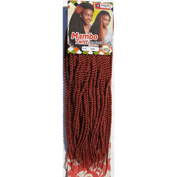 Mambo Twist Crochet Braids Long Colour No 350 - Burnt Red | Afrihair