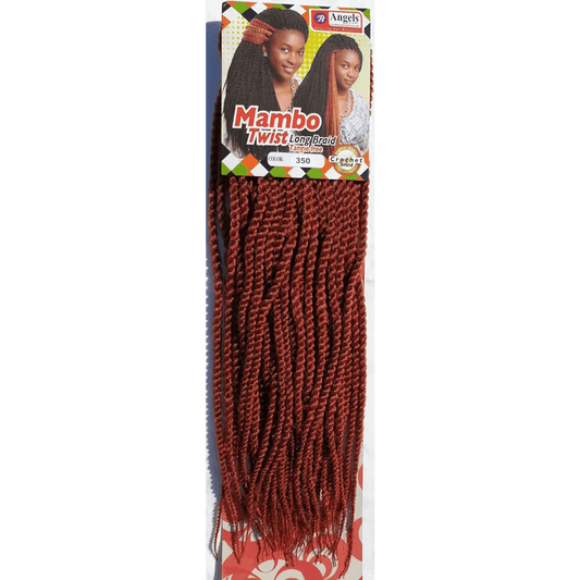 Mambo Twist Crochet Braids Long Colour No 350 - Burnt Red | Afrihair