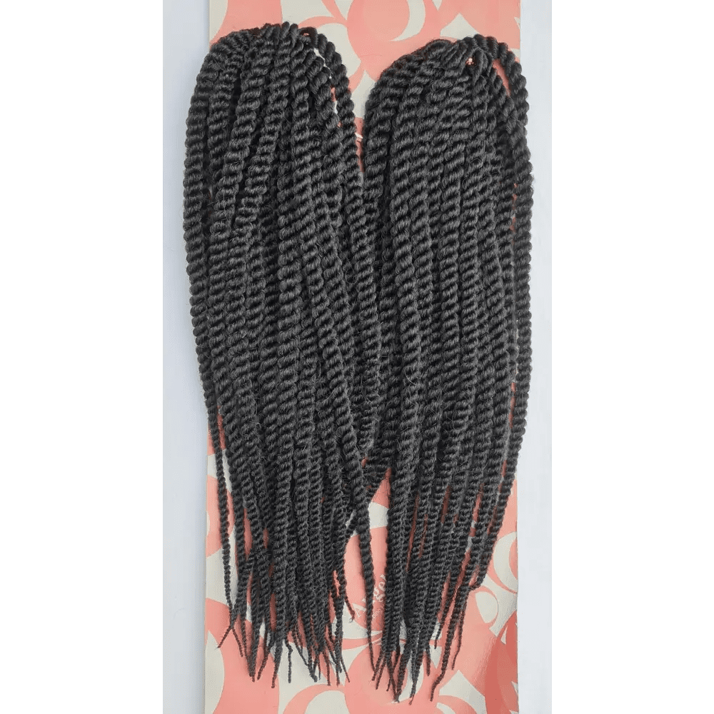 Mambo Twist Crochet Braids Short Colour No 1 - Black | Afrihair