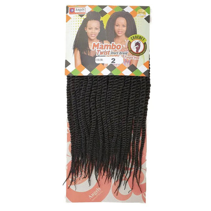 Mambo Twist Crochet Braids Short Colour No 2 - Darkest Brown | Afrihair