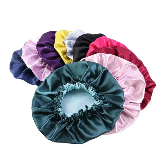 Satin Hair Bonnet - Hair Products & Accessories ->