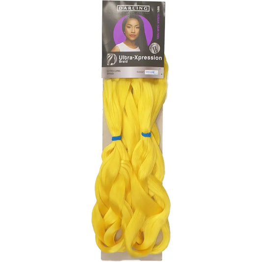 Ultra Xpression Braid - Darling - Colour YELLOW - 41 Inch 