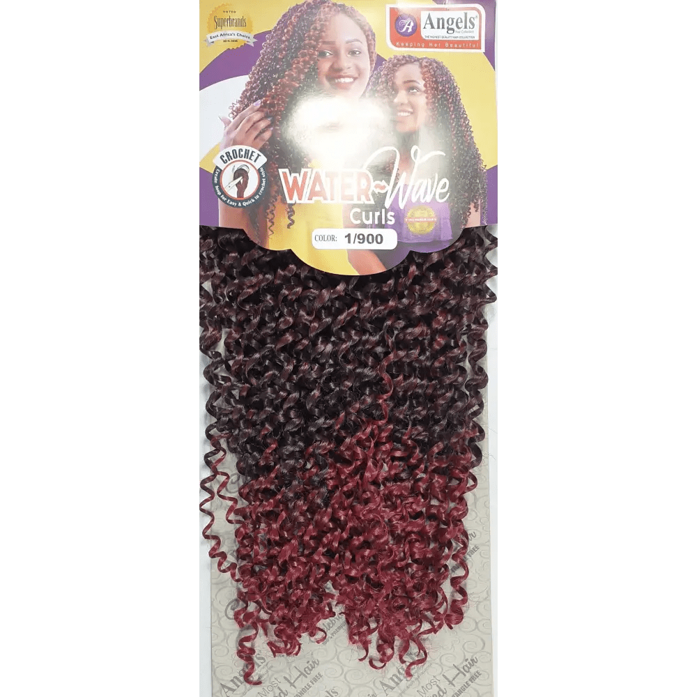 Water Wave Curls Colour No  1/900 - Black/Burgundy | Afrihair