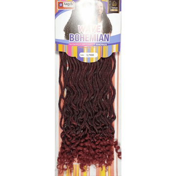 Wave Bohemian No 1/900 - Black / Maroon | Afrihair