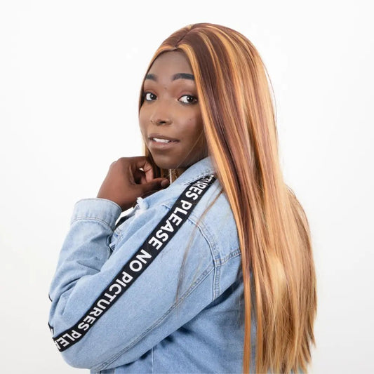 Wig - 22 Inch Straight Highlight | Afrihair