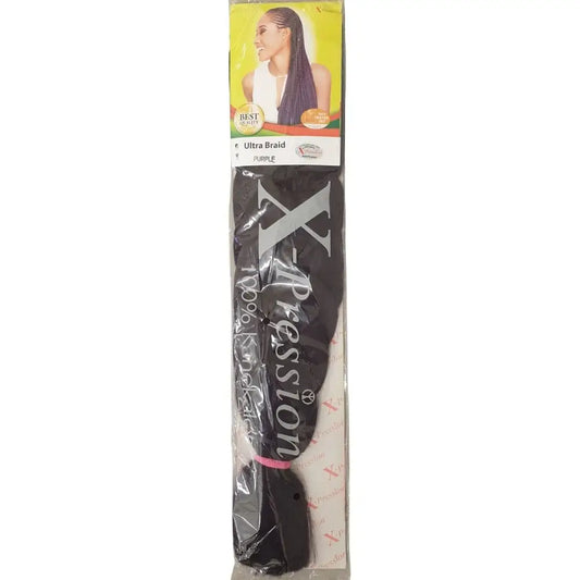 X-Pression Ultra Braid 82 Colour Purple - 41 Inch Braiding 