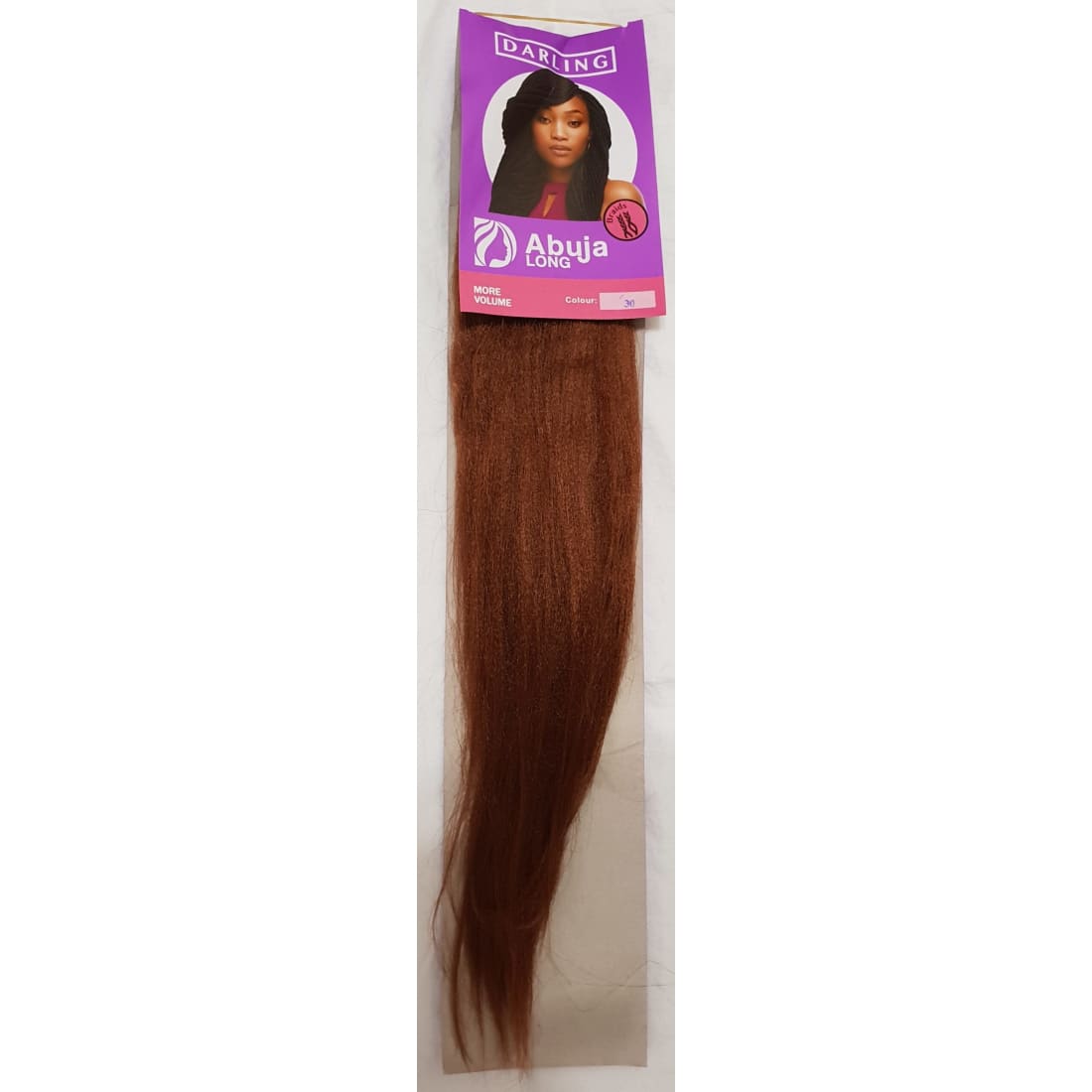 24 Inch Prepulled Kanekalon Braiding Hair Abuja 30 - Brown -