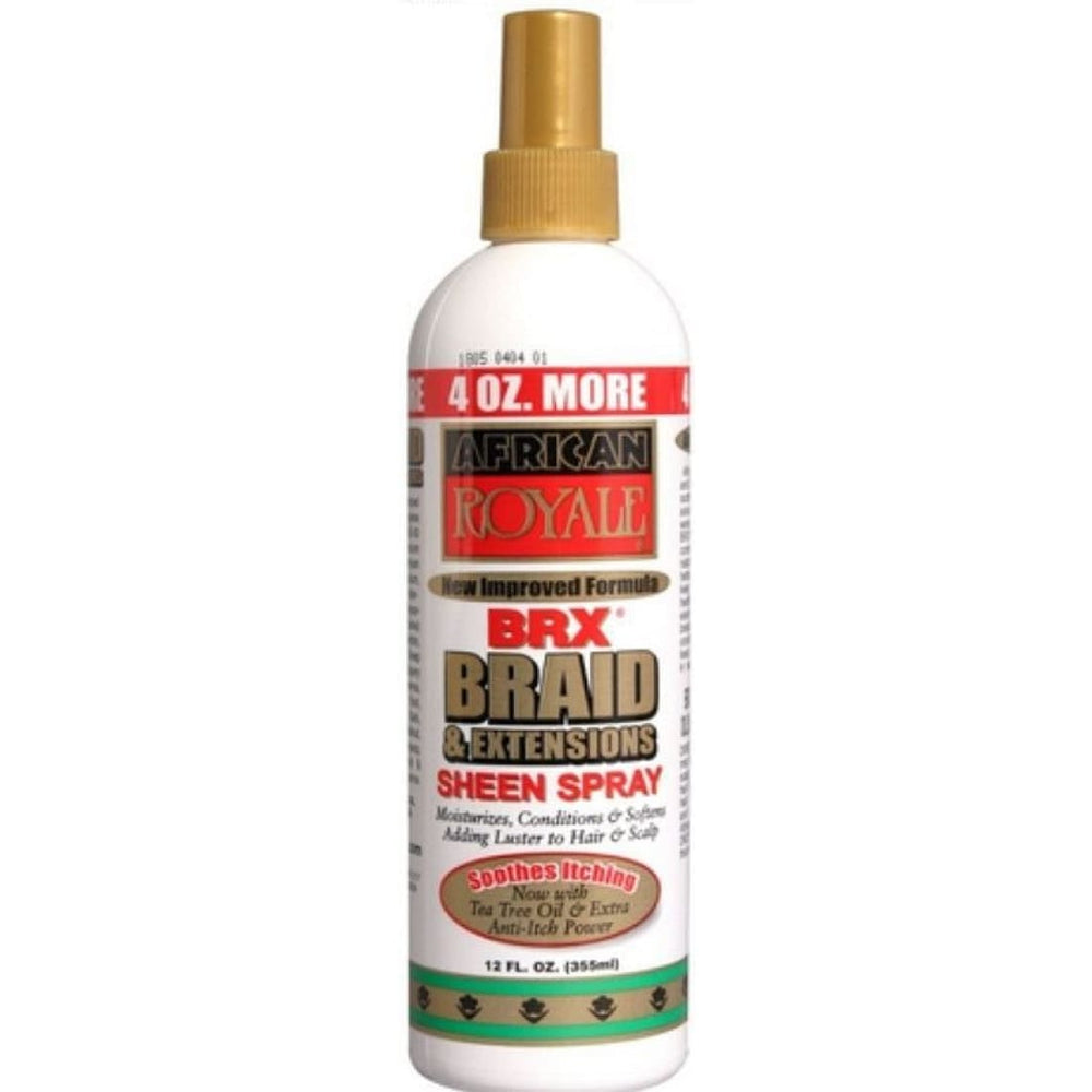 African Royale BRX Braid & Extensions Sheen Spray 12 oz - 