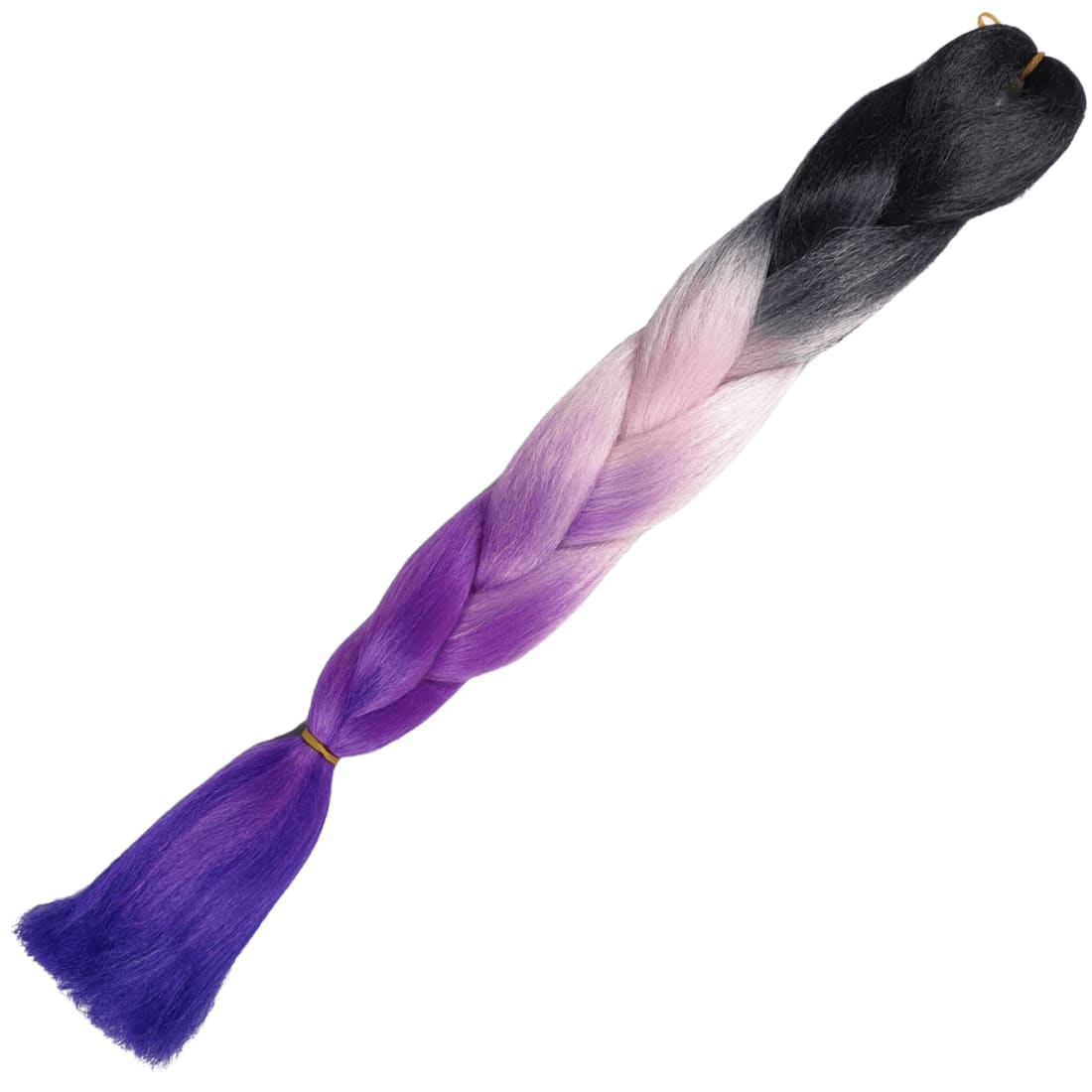 Afrihair Braid No D1 - Ombre Black/Pink/Purple/Purple - 24 