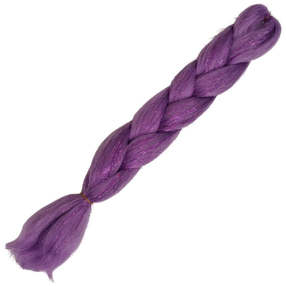 Afrihair Glitter Braid No E36 - Purple - 24 Inch Glitter