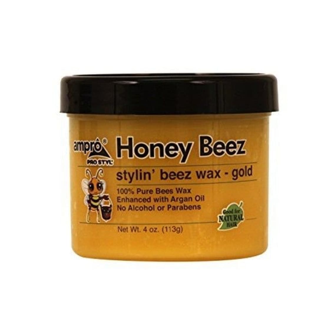 Ampro Honey Beez Stylin’ Beez Wax Gold 4 oz - Hair Products 