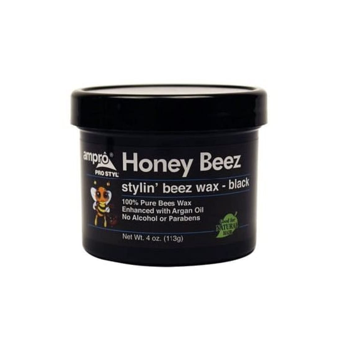 Ampro Honey Beez Wax Black 4 oz - Hair Products & 