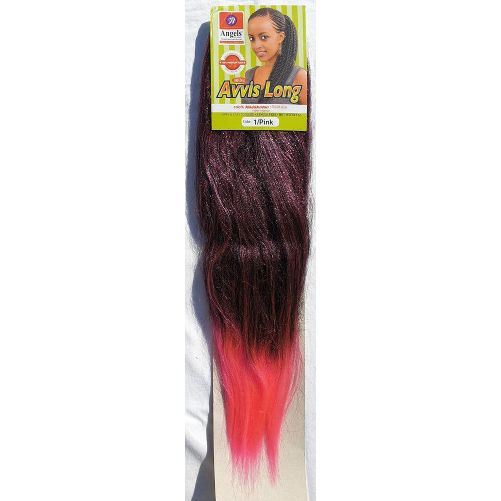 Avvis Braid Long Colour 1/Pink - 24 Inch Prepulled