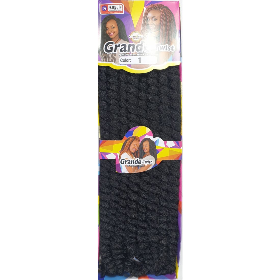 Grande Twist Braid Colour No 1 - Crochet