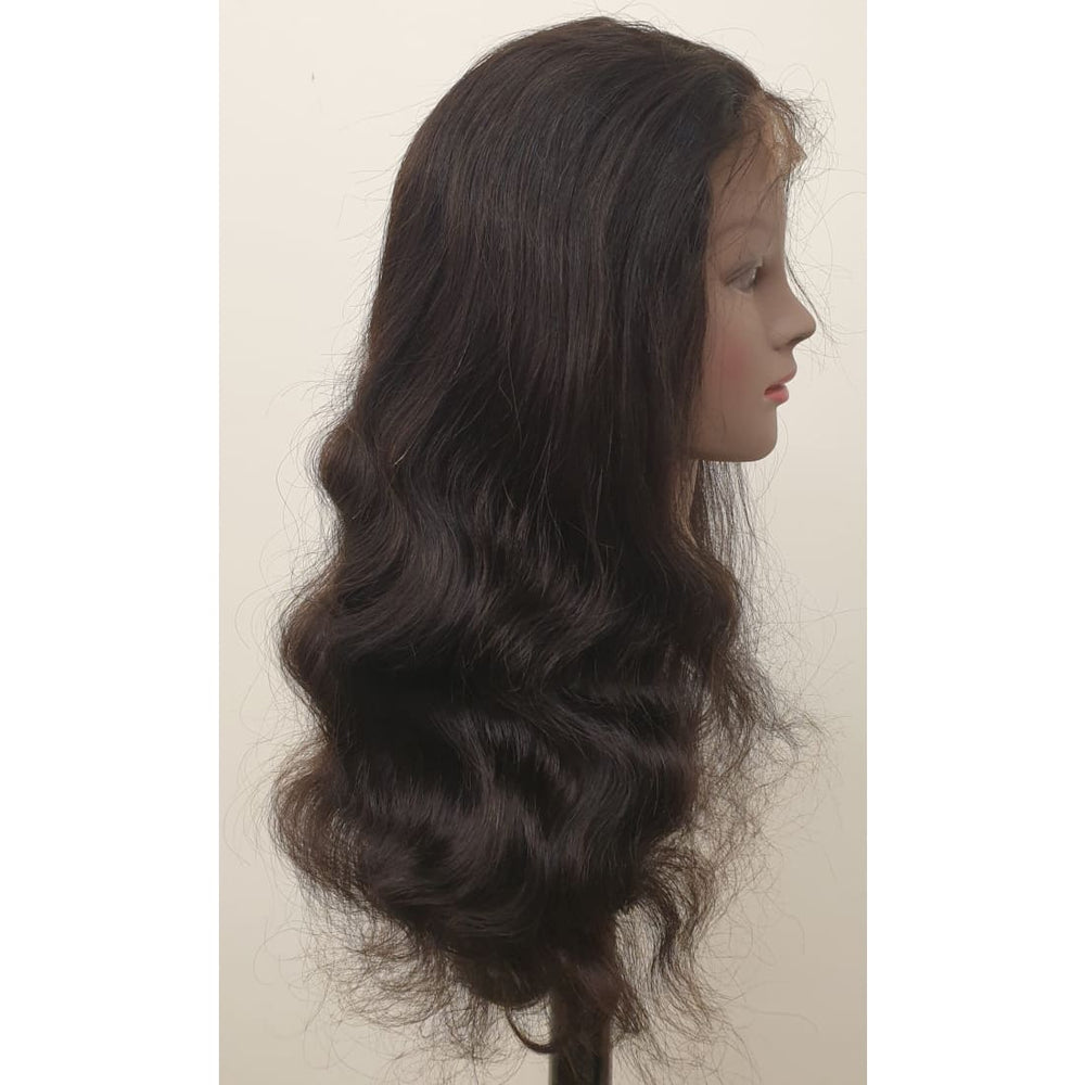 Human Hair 18 Body Wave Lace Front Wig - Synthetic Hair -> 