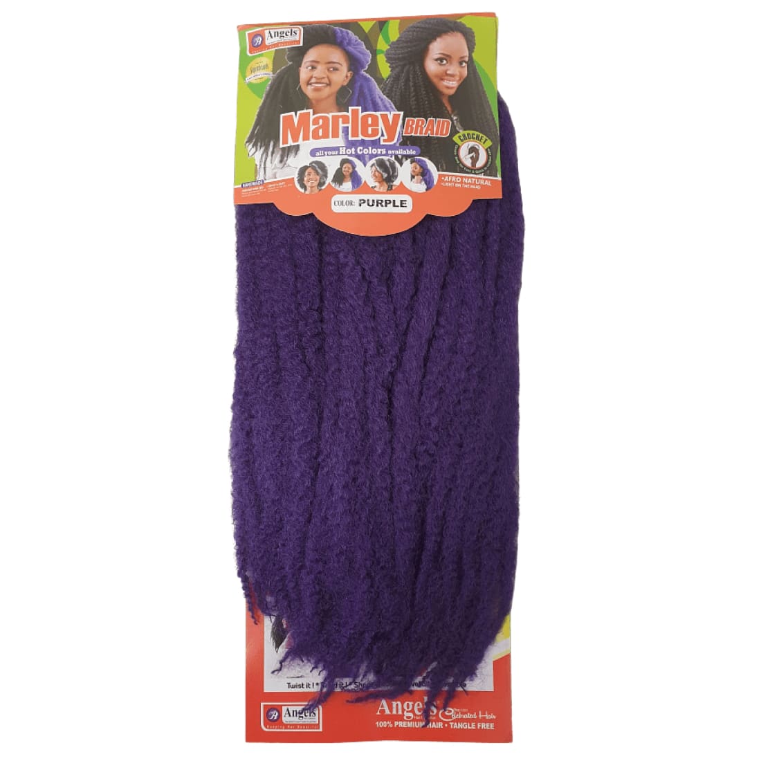 Marley Braid Colour Purple - Crochet